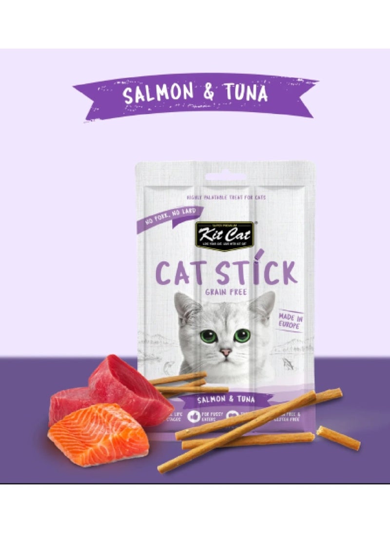 كيت كات مكافآت "كات ستيك" بالسلمون والتونة أصابع طرية خالية من الحبوب - Image 1